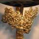 Gilded bronze and brass wall lamp, 1970