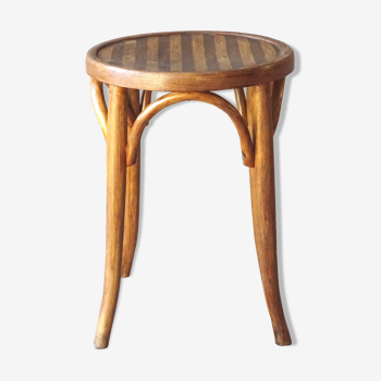 Stool bistrot wood curved by Baumann 1930