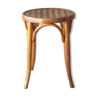 Stool bistrot wood curved by Baumann 1930