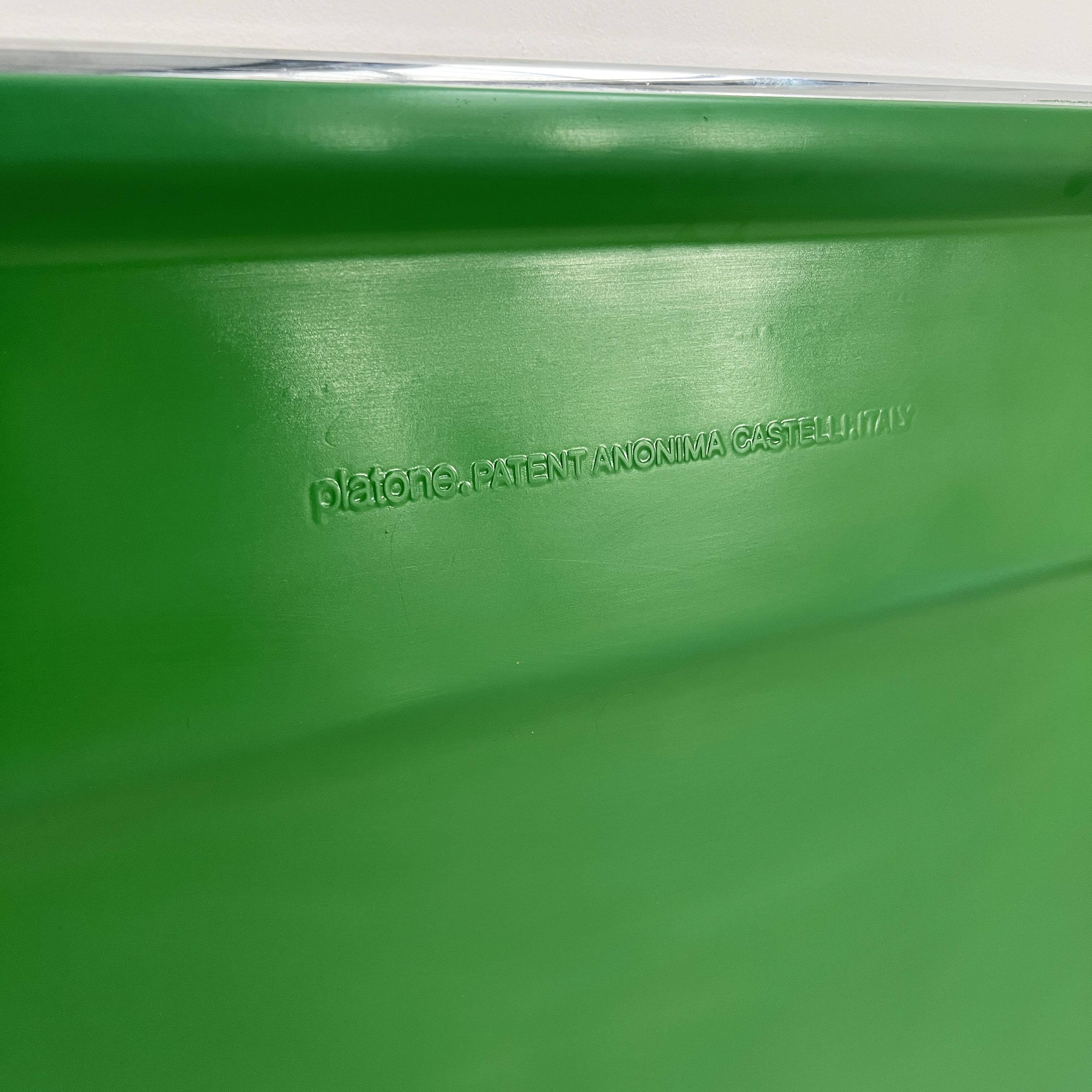 Platone Green Folding Desk by Giancarlo Piretti for Anonima Castelli, 1970