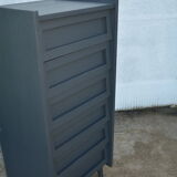 Semainier, high Dresser dark grey vintage