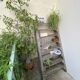 Workshop staircase in vintage raw wood