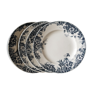 Wolf mill and hamage set of 4 flat plates model Marie-Louise