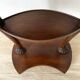 Empire style swan neck and lion paw pedestal table