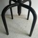 Industrial stool leatherette and steel