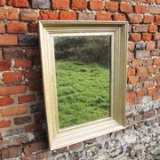 Antique mirror with gilded wooden frame