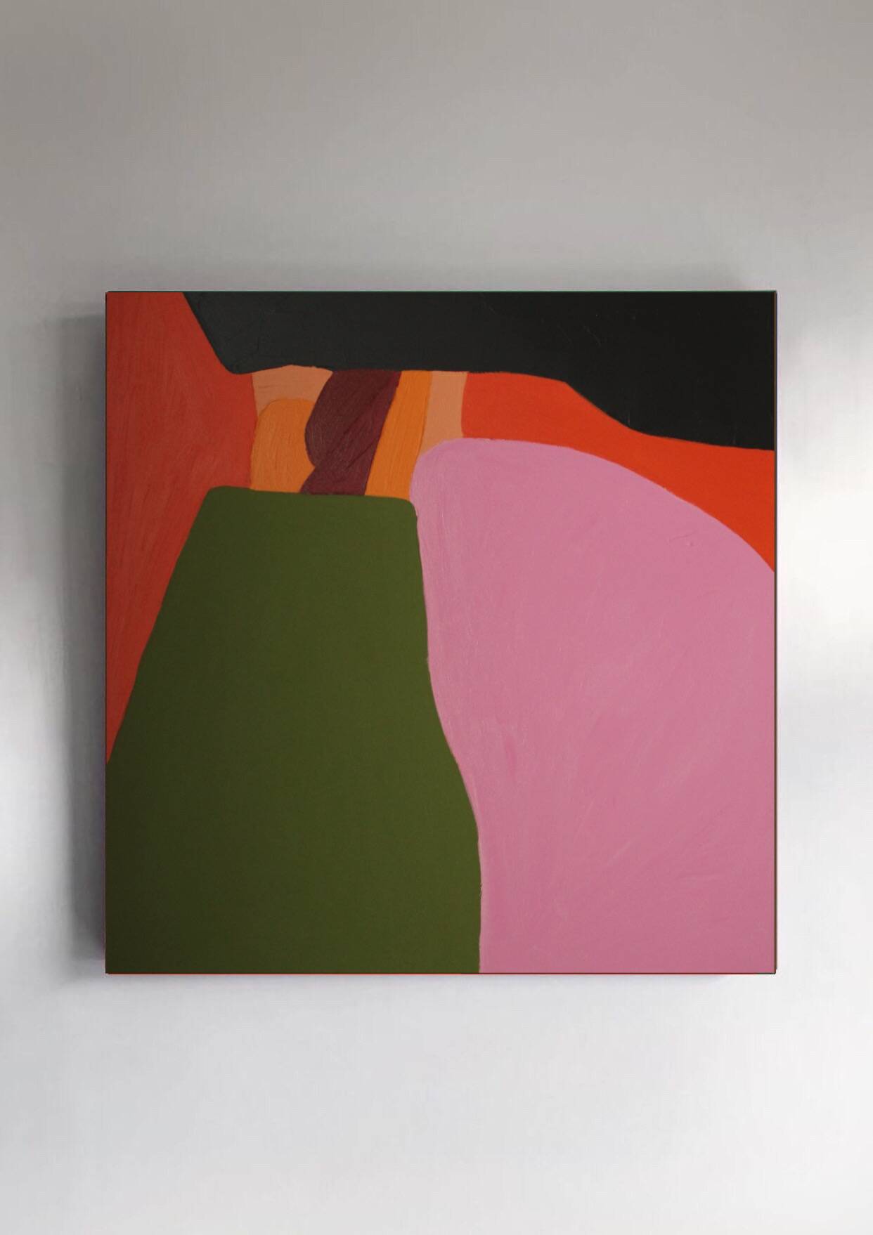 Original painting Orange composition CC 05 by Bodasca