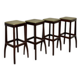 Lot de 4 tabourets de bar Mid-Century par Ole Rune Danemark