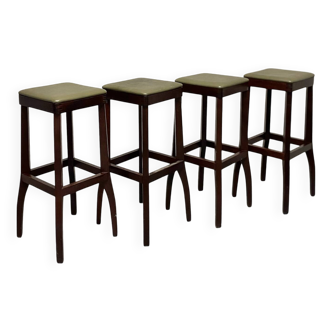Lot de 4 tabourets de bar Mid-Century par Ole Rune Danemark