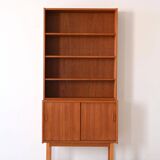 Vintage Swedish teak bookcase