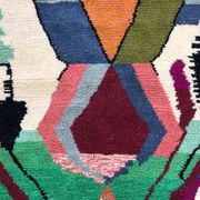 Handmade Berber rug, natural wool, 2.5x1.5 m
