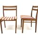 Set of 2 Scandinavian oak chairs, Henri Rosengren, Denmark, 1960