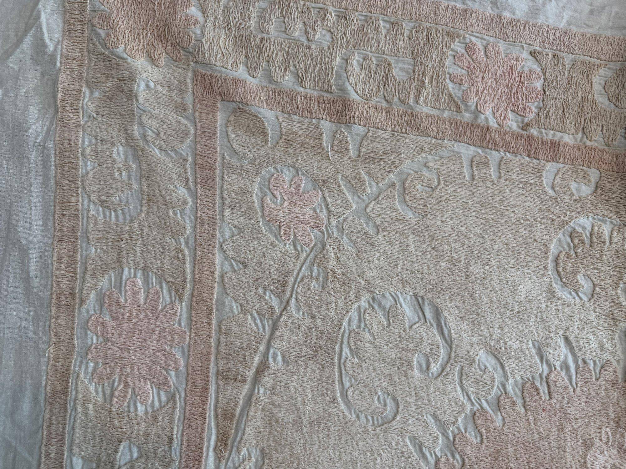 Vintage hand-embroidered tablecloth 140x154 cm