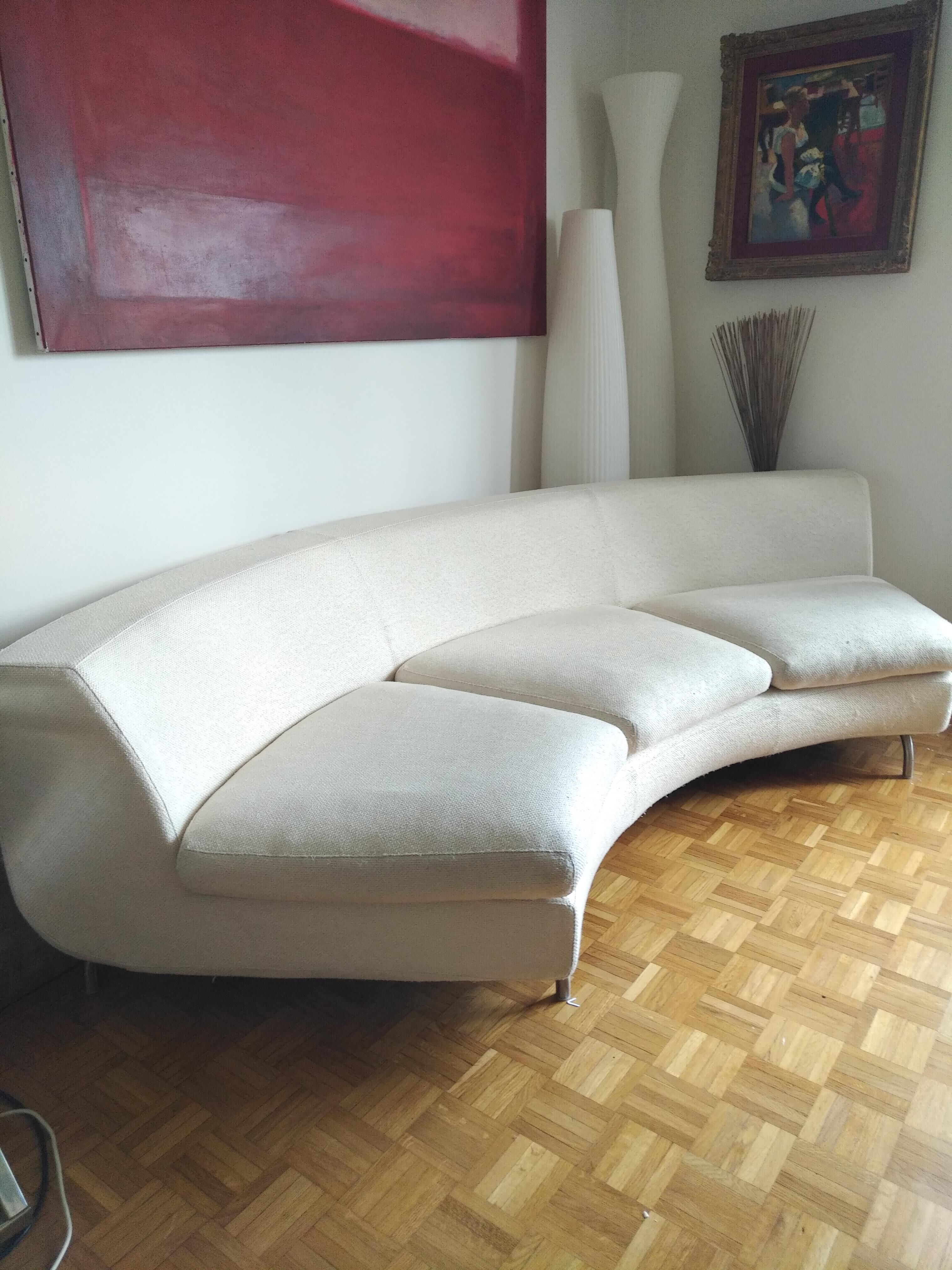 Canape arc de cercle minotti