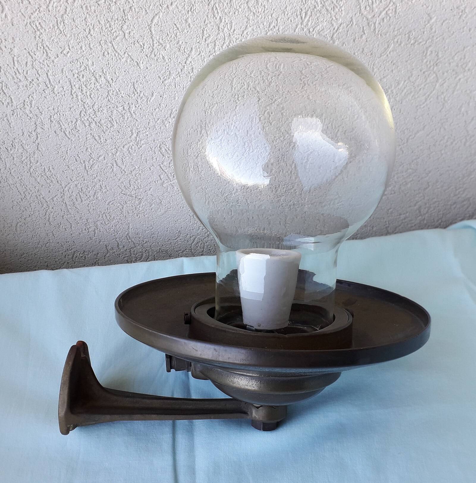Brass wall light
