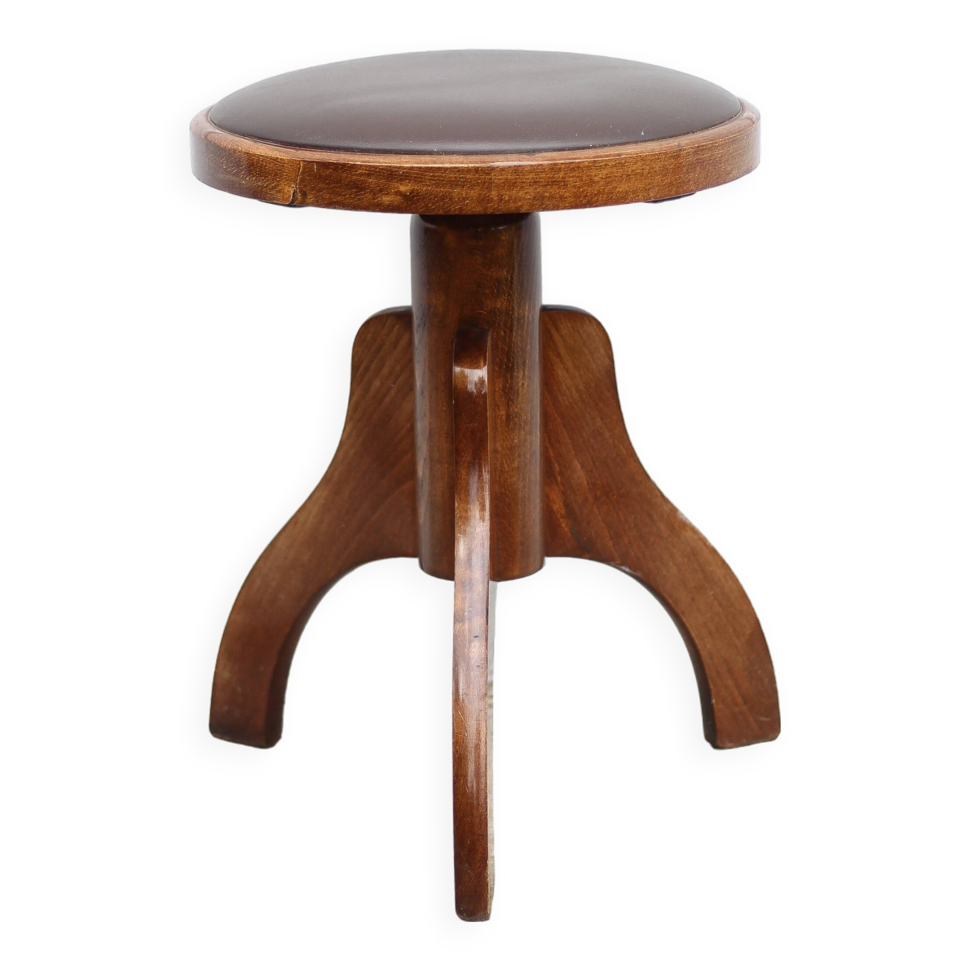 Vintage stool, Reiner piano stool, height adjustable stool, tripod stool, decoration