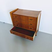 Vintage Scandinavian wooden chest of drawers