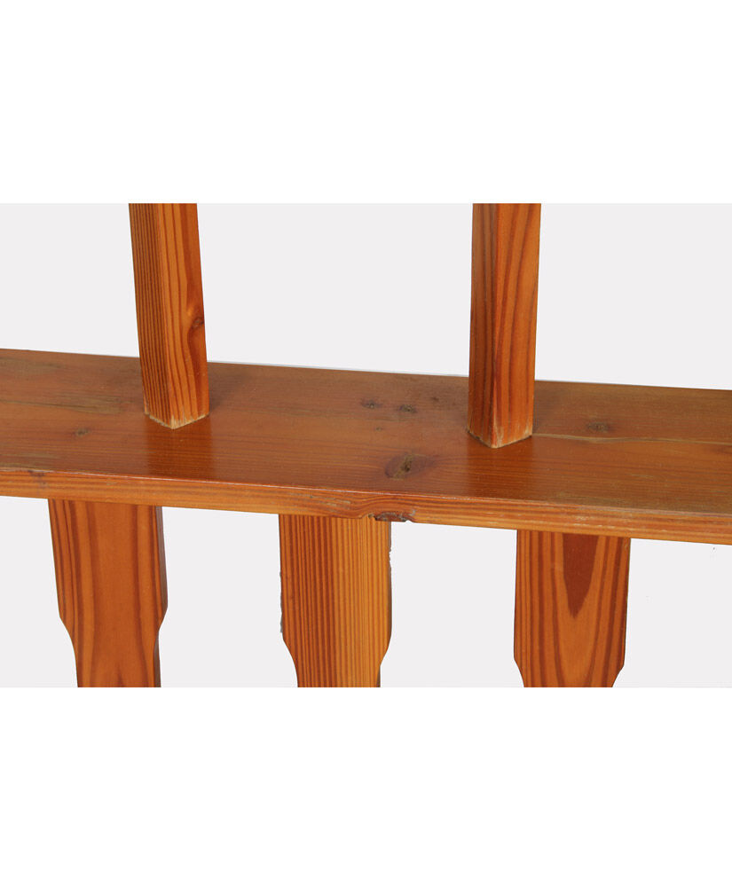 Vintage pine claustra, Czech-made, 1970