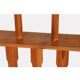 Vintage pine claustra, Czech-made, 1970