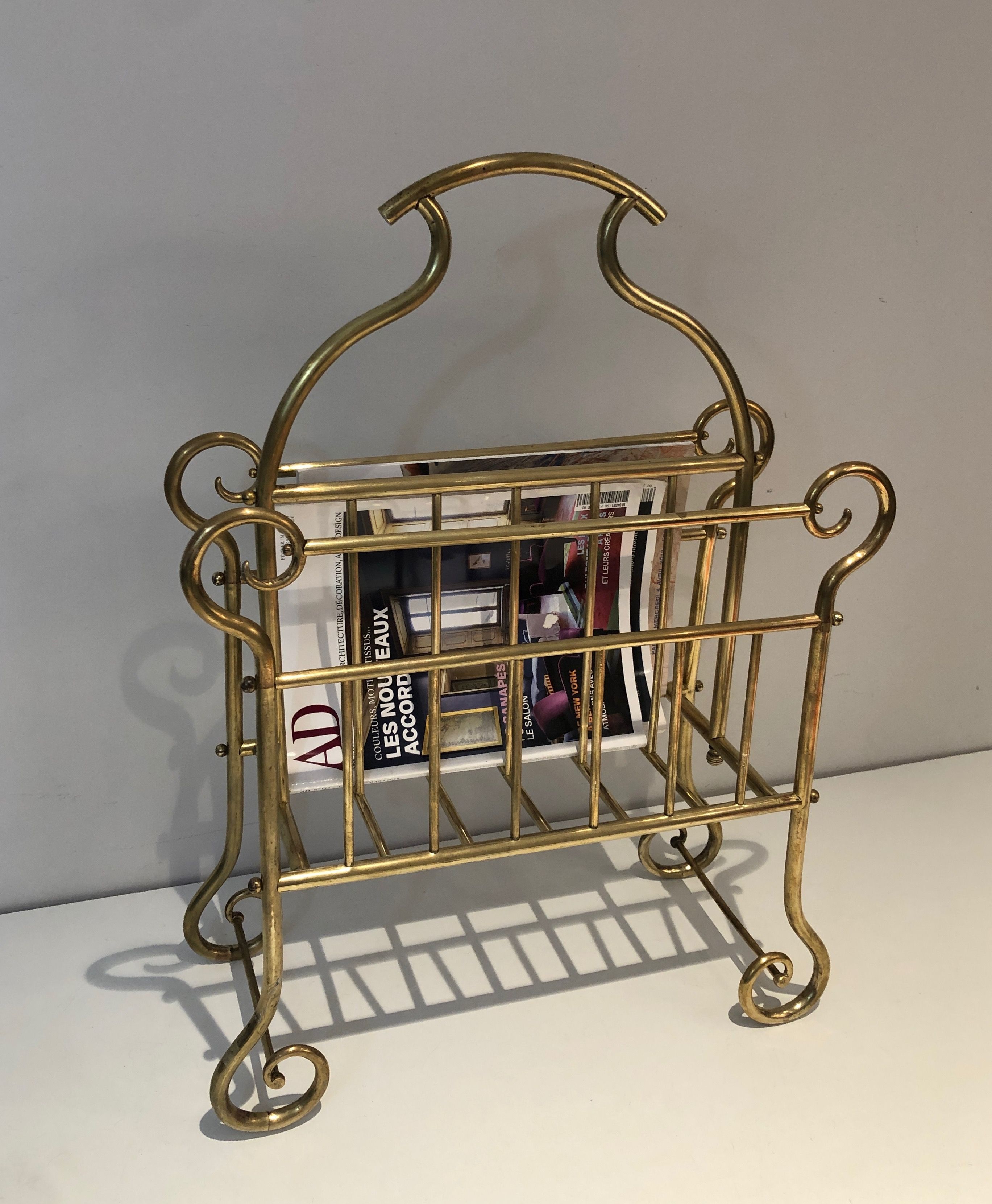 Brass magazine rack