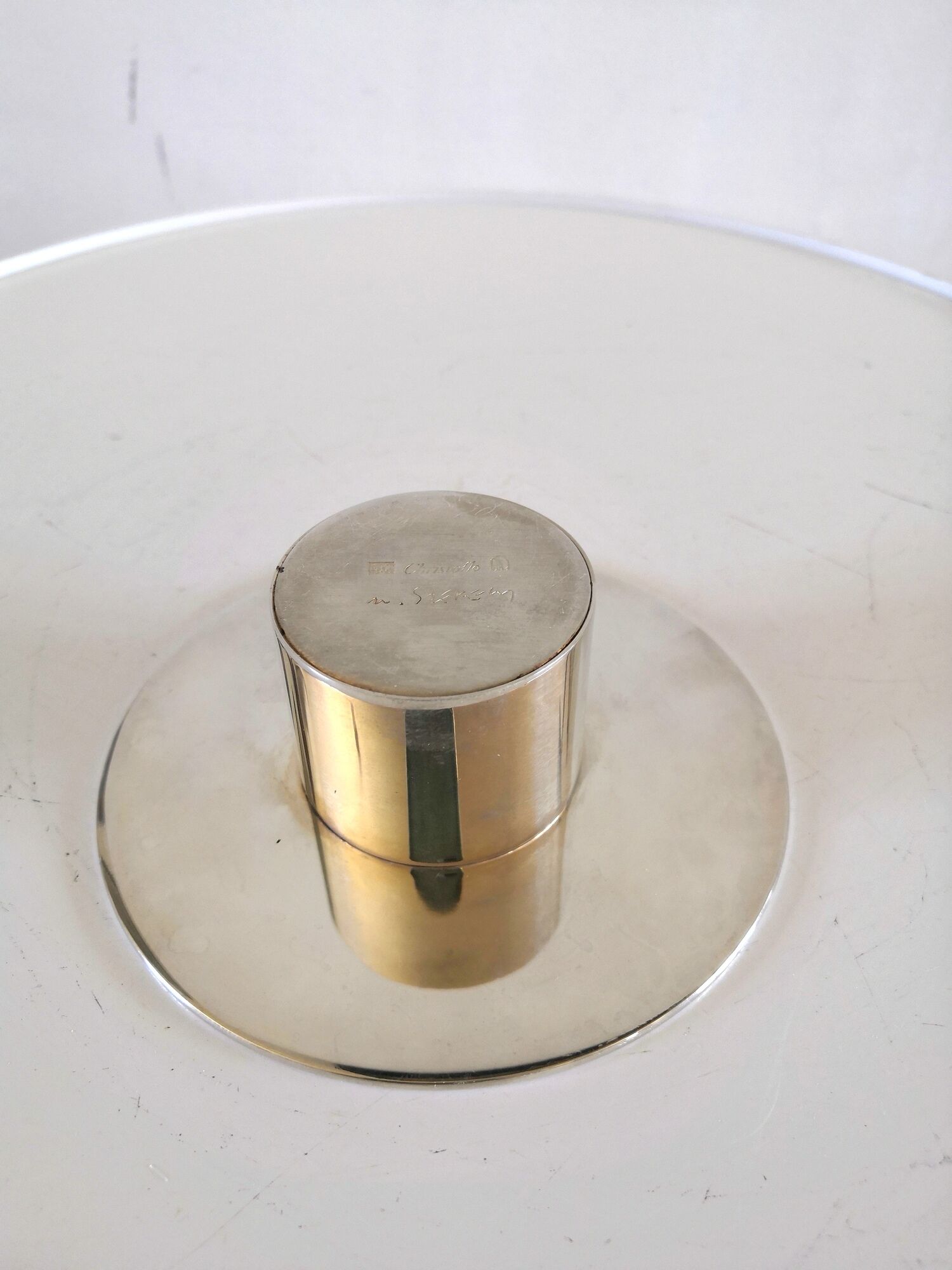 Martin Szekely soliflore candle holder for Christofle in his original box