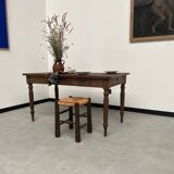 Old walnut bistro table