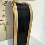 Diderot Sarco black and gold lacquered table lamp