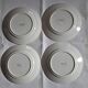 4 flat plates Badonviller Art Deco