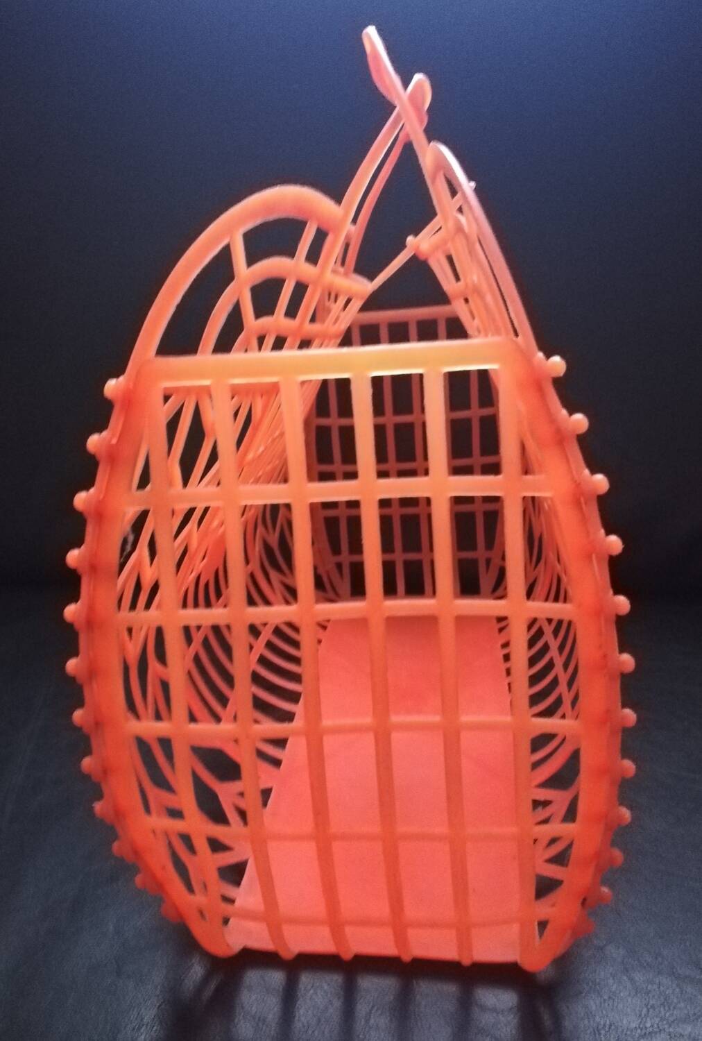Vintage plastic shopping basket