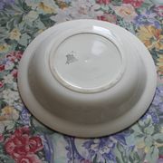 Plat creux saladier blanc en terre de fer Gien