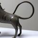 Subject, lion, hyena, Bronze beast from Benin Dahomey Cotonou vintage/antique.