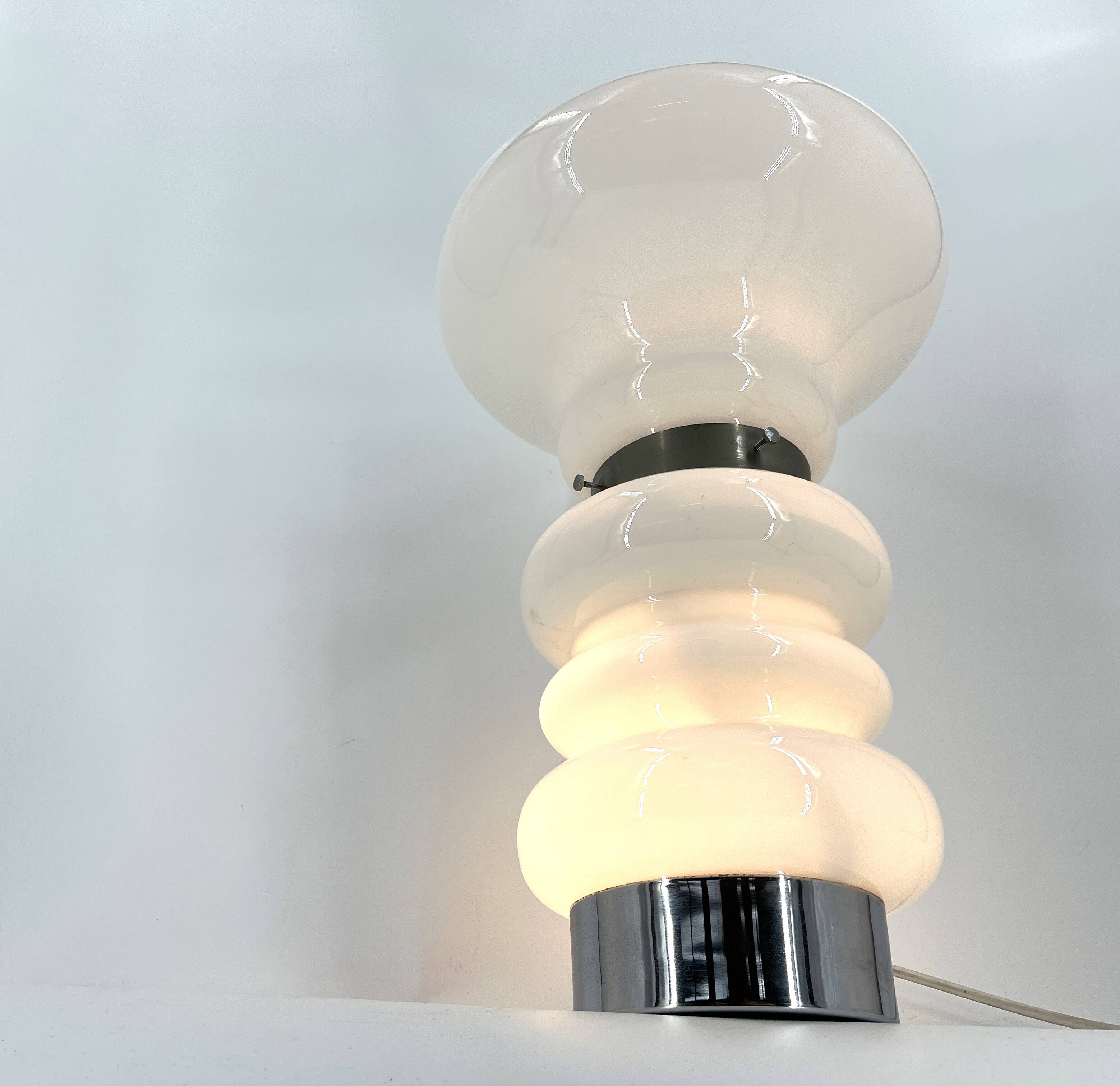 Vintage murano glass table lamp, 1960s