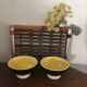 Bols Digoin Sarreguemines en jaune et noir