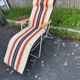 Fauteuil, transat de jardin vintage