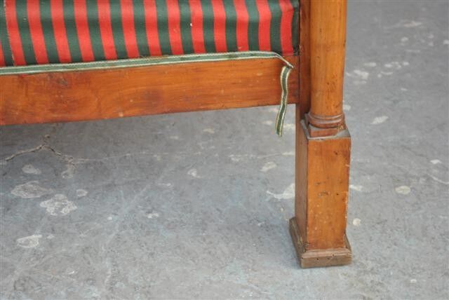 Seat style Empire early 1900s mahogany