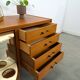 Fineer dressoir met draaibare bar en lades, barkast