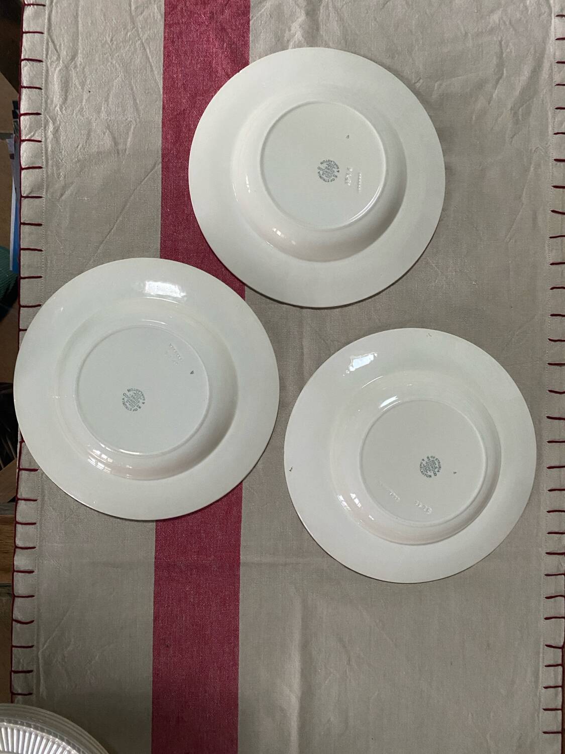 Set of 3 Wedgwood soup plates