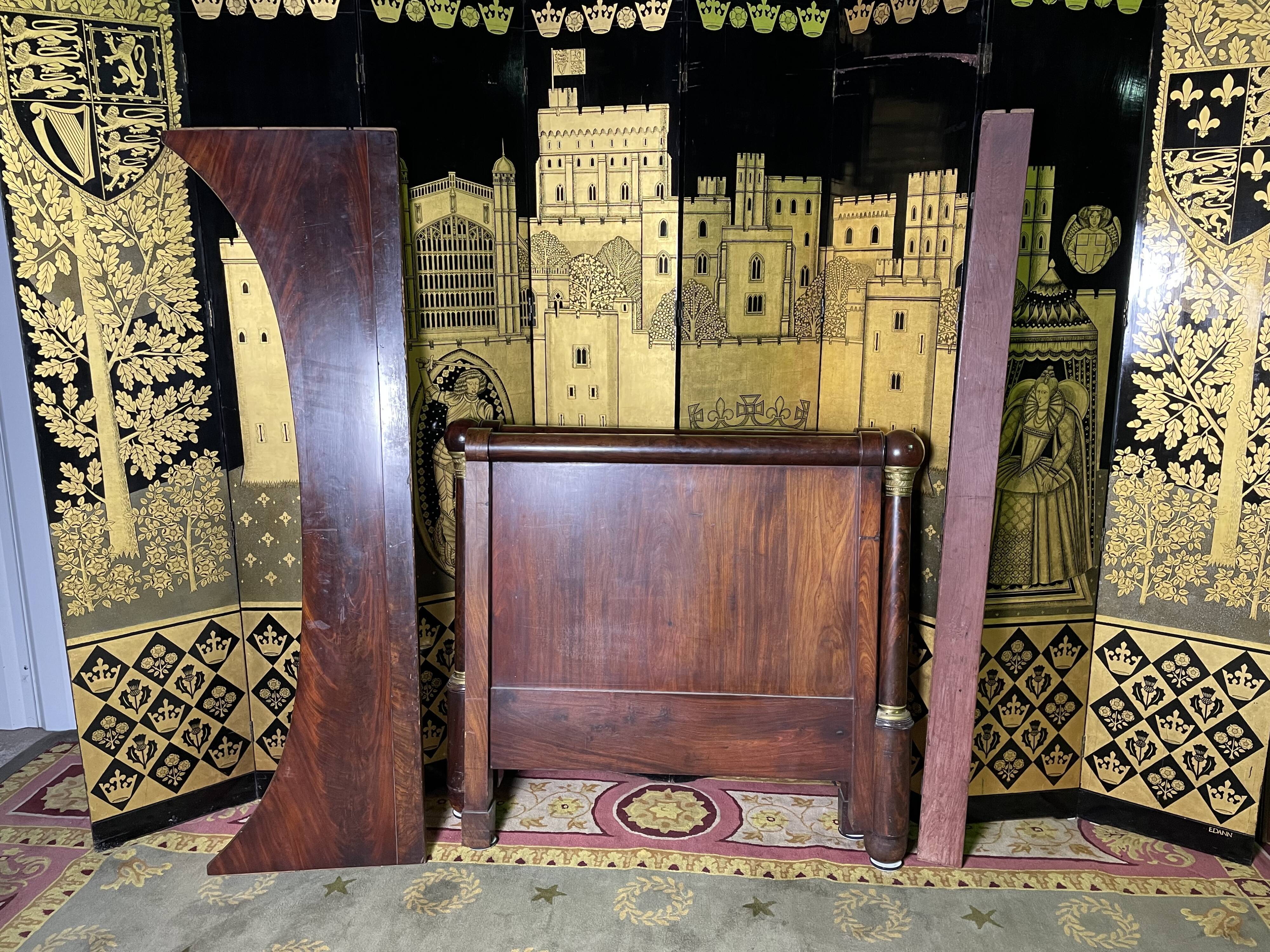 Mahogany bed Empire era