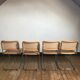 4 Chaises Beige Cesca B32 de Marcel Breuer