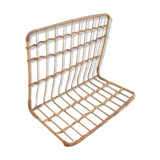 Vintage rattan wall shelf