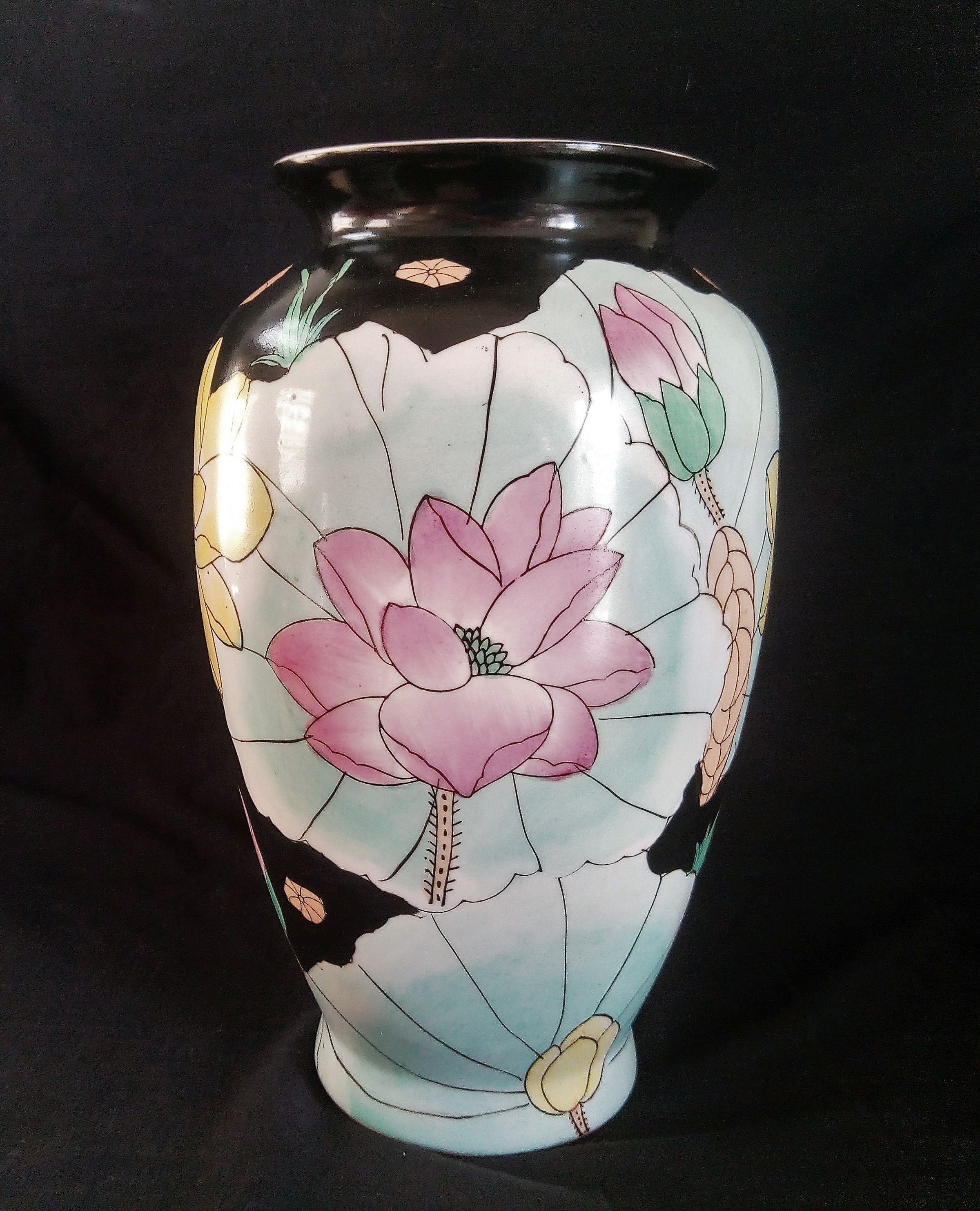 Ceramic art nouveau vase