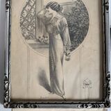 Fashion engraving 1910s- Berthe Bovy