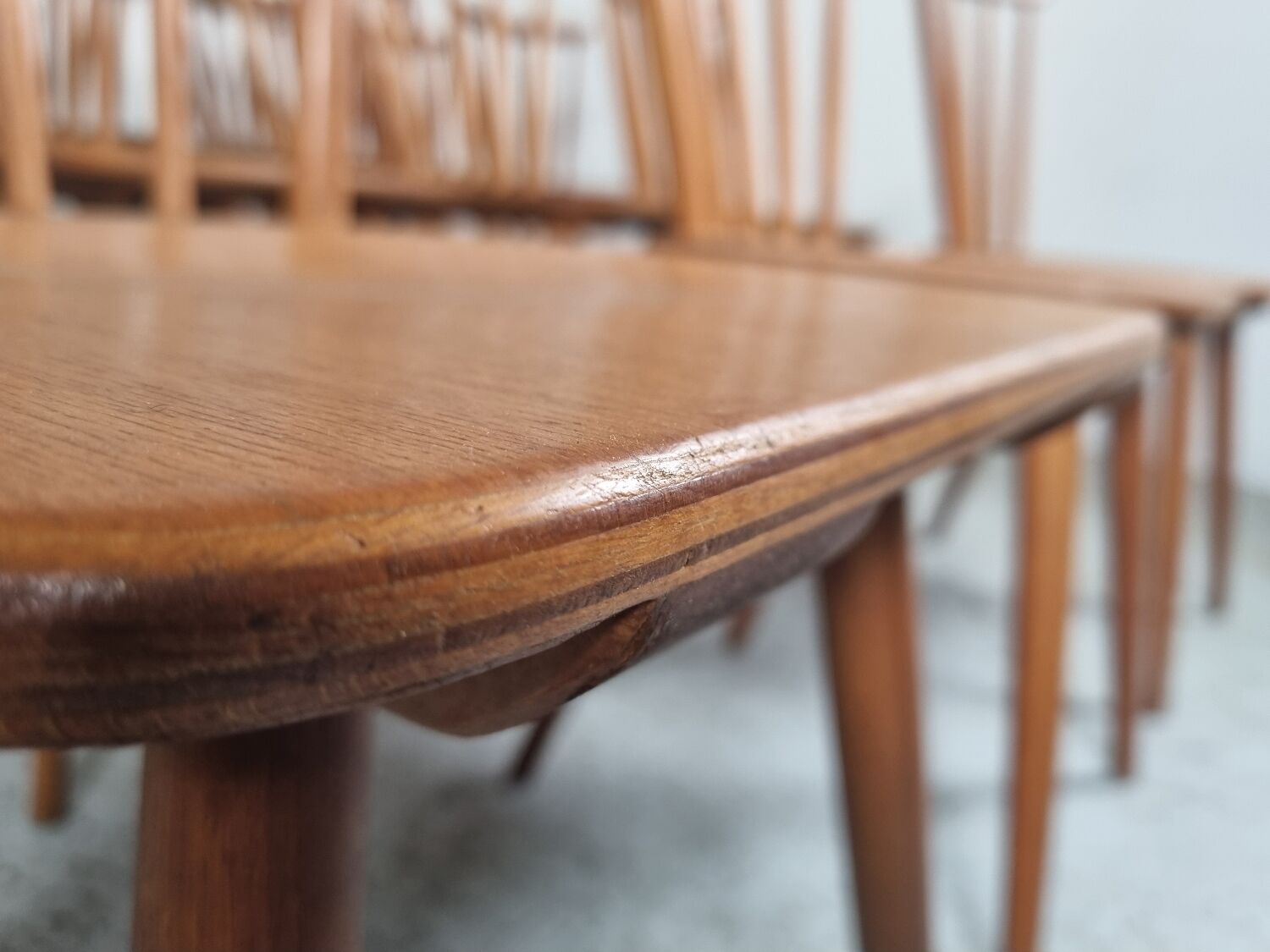 Set of 18 Scandinavian style bistro chairs, 60s