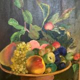 Still life painting oil on canvas signed
