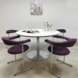 Vintage dining bullhorn chairs 1960s