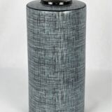Black and grey porcelain vase by François Bernard