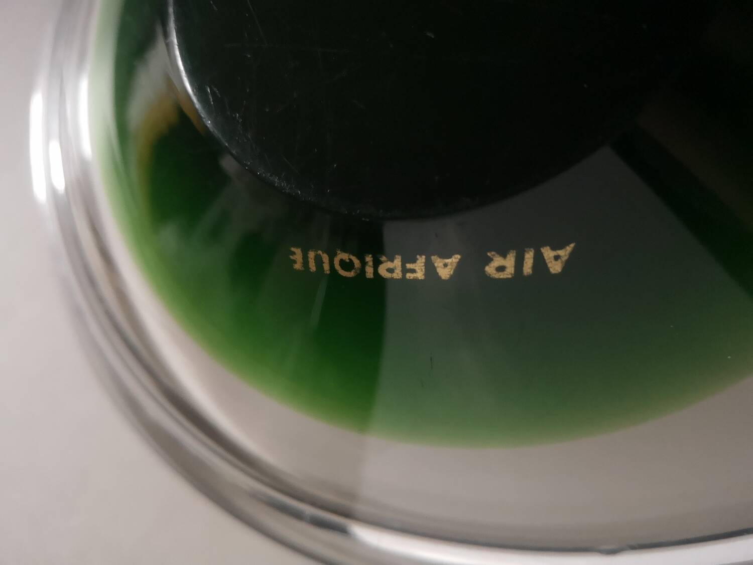 Set of 2 empty pocket glass cups air afrique vintage