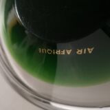 Set of 2 empty pocket glass cups air afrique vintage