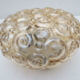 Old wall lamp molded glass, bubble decoration
