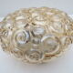 Old wall lamp molded glass, bubble decoration